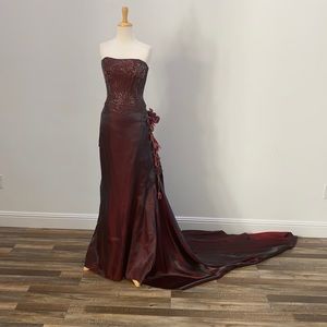 Two piece evening dress